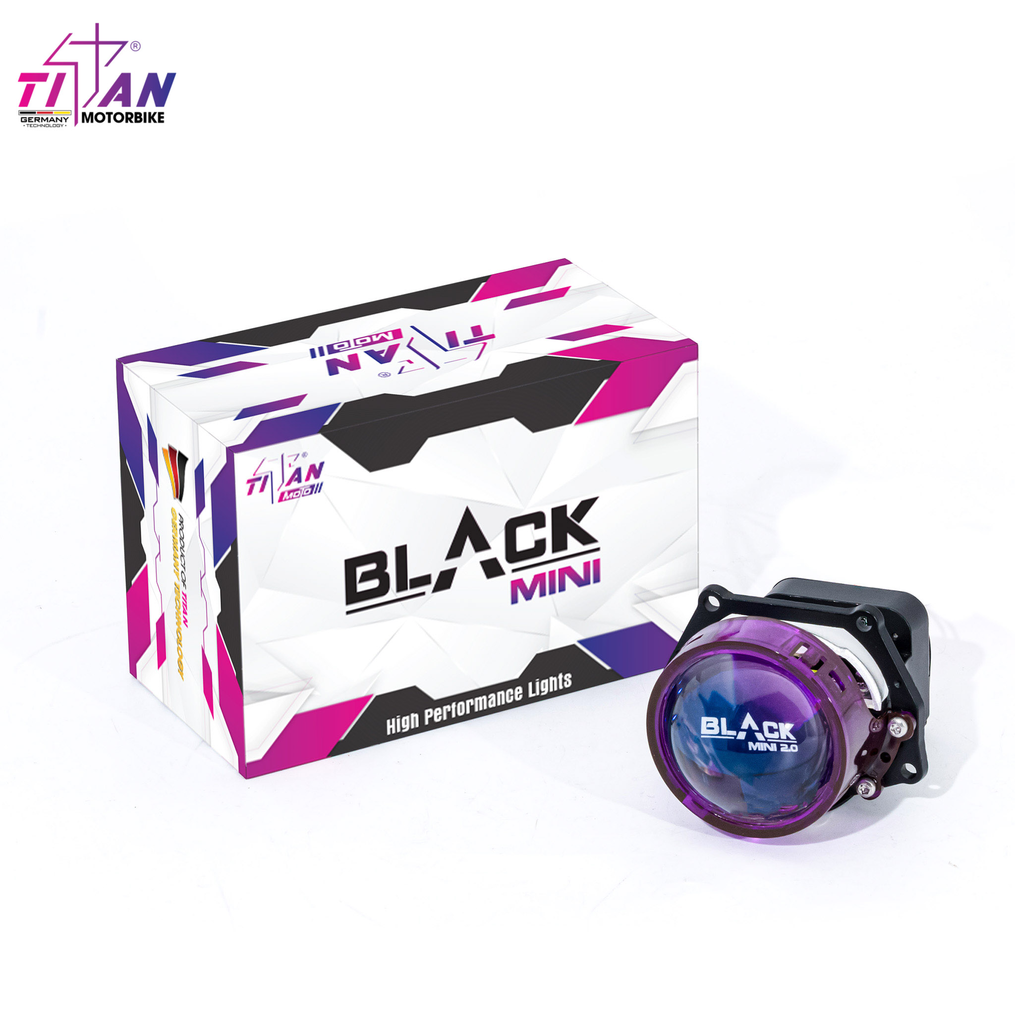 Bi LED Titan Moto Black Mini 2.0